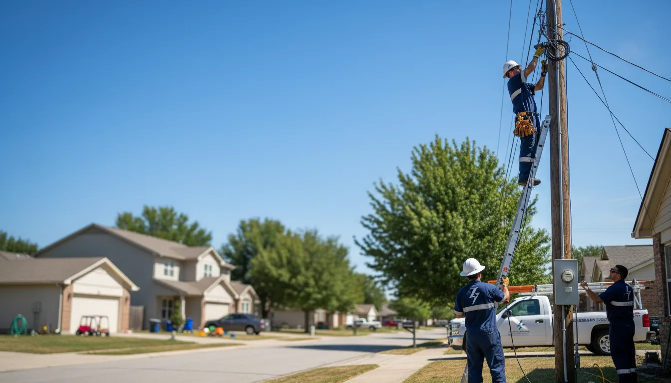 Residential electrician providing installation services in Maple, NC